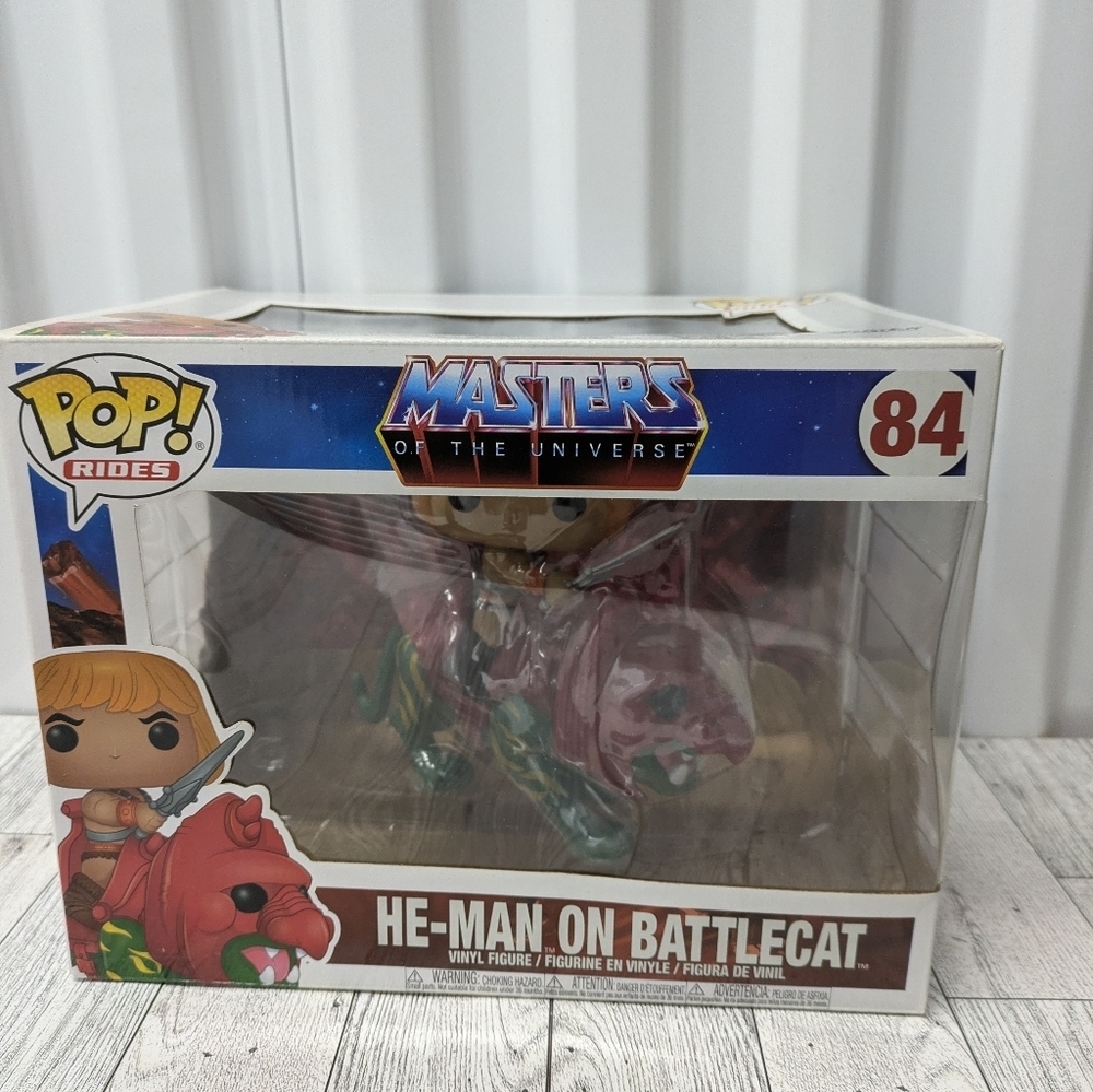 Funko Pop 84 Rides He-Man on Battlecat - Red and Green - Picture 2 of 6
